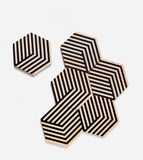 Areaware Table Tiles Optical Coasters