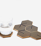 Table Tiles Optical Coasters
