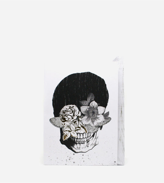 Skull Rose Card